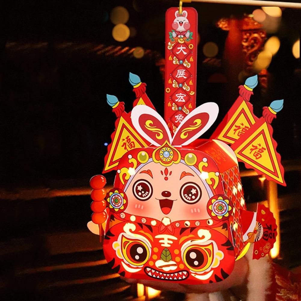 Cartoon Mid-Autumn Festival Lantern Chinese Style Rabbit Hanging Lantern Rabbit Lantern  Kids Gifts