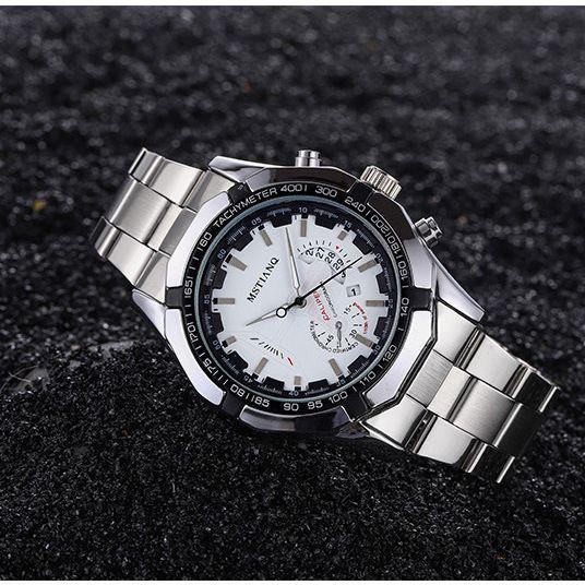 Fashion Watch Men S High Value Business Steel Belt Men S Watch Calendar Trend Atmospheric Quartz Watch