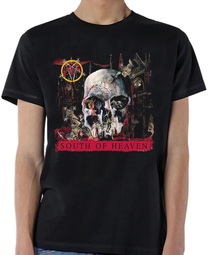 SLAYER South Of Heaven T-shirt Global Licensed Heavy Metal Men s Slim Fit Tee Unisex T-Shirt L