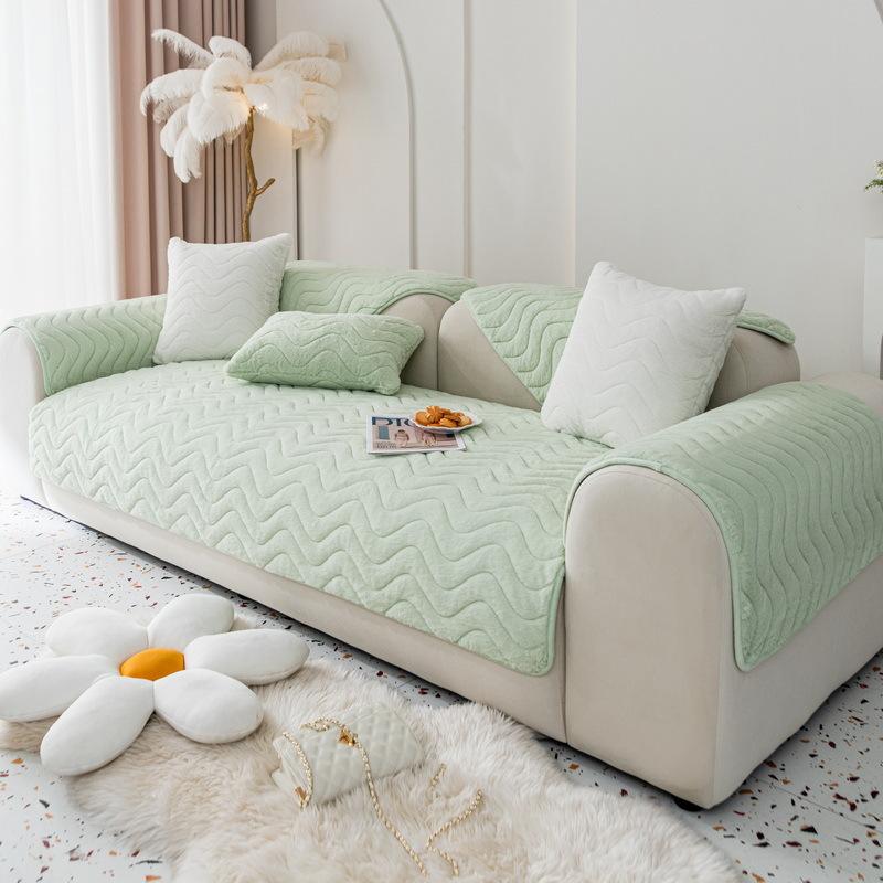 

Плюшевая супер мягкая волнистая подушка для дивана зимняя утолщенная нескользящая подушка простой современный чехол для дивана ткань 70*70cm