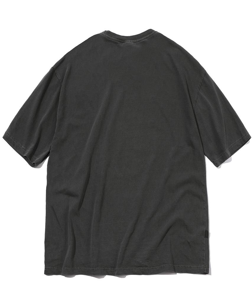 CPGN STUDIO Wake Up Teddy Pigment Short Sleeve T-Shirt Smoke Black