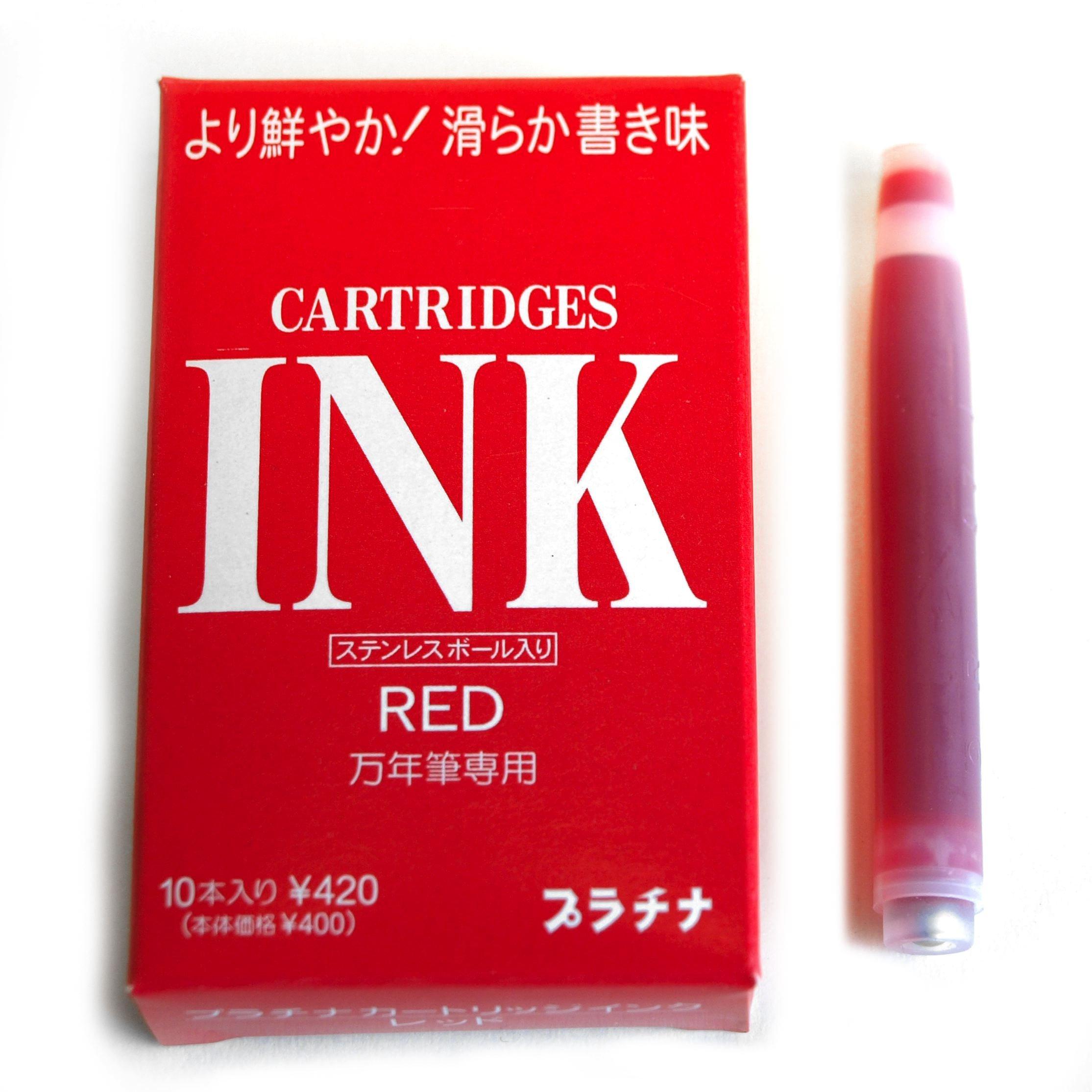 

Platinum Manten Pen Desk Pen Cartridge Ink [Red] SPSQ-400#2 червоний