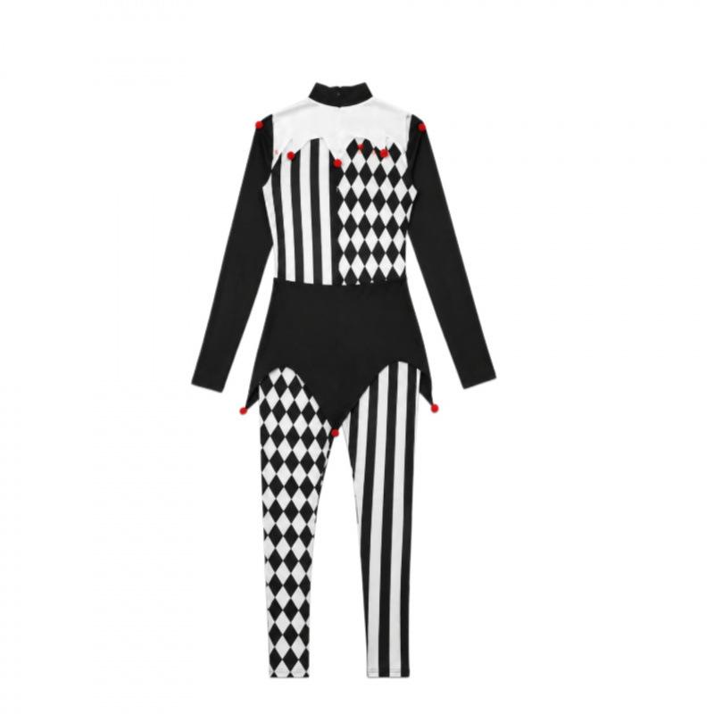 Halloween Cos Costume Circus Revival Clown Cosplay Costume Dress Carnival Stage Costume