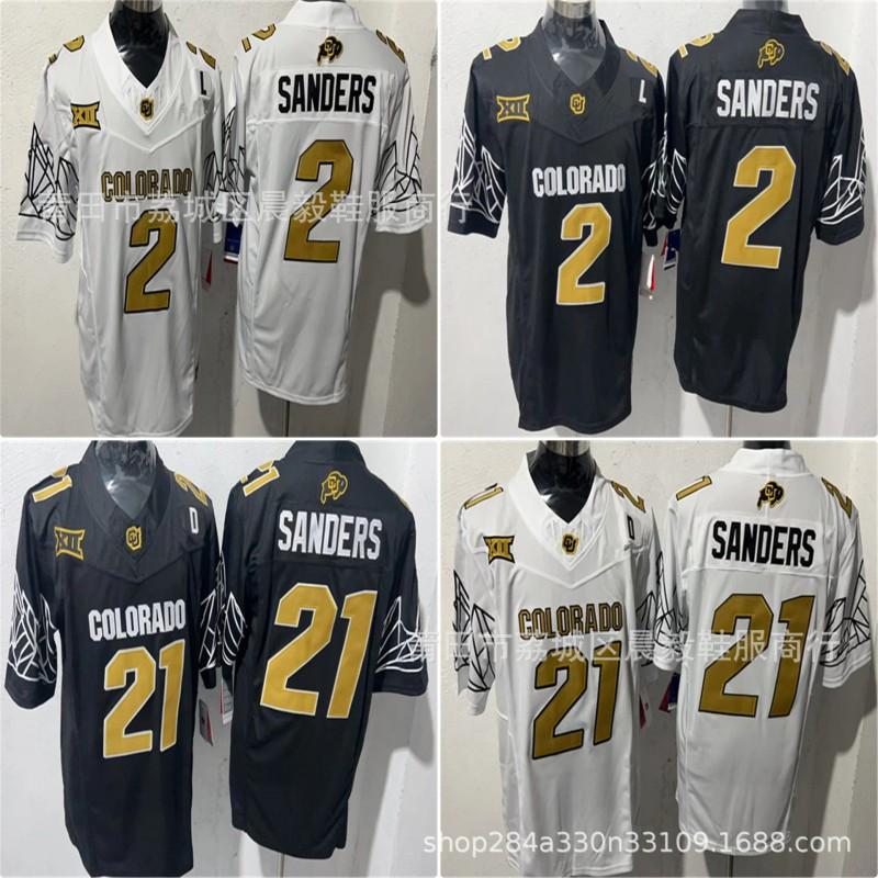Mens Colorado Buffaloes Football Jersey Training Uniform Cotton Blend Embroidered Team Sports Rugby Apparel
