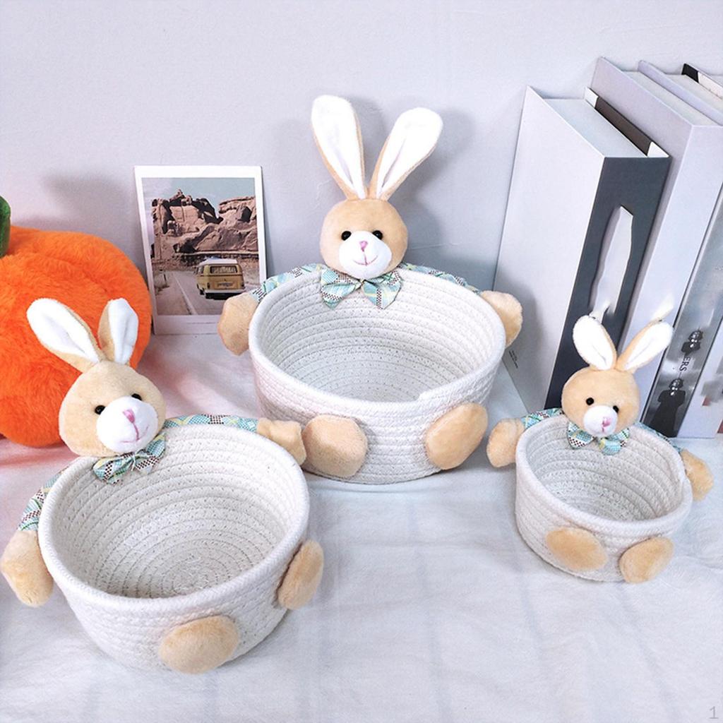 Cartoon Bunny Storage Container, for Nursery And Living Room