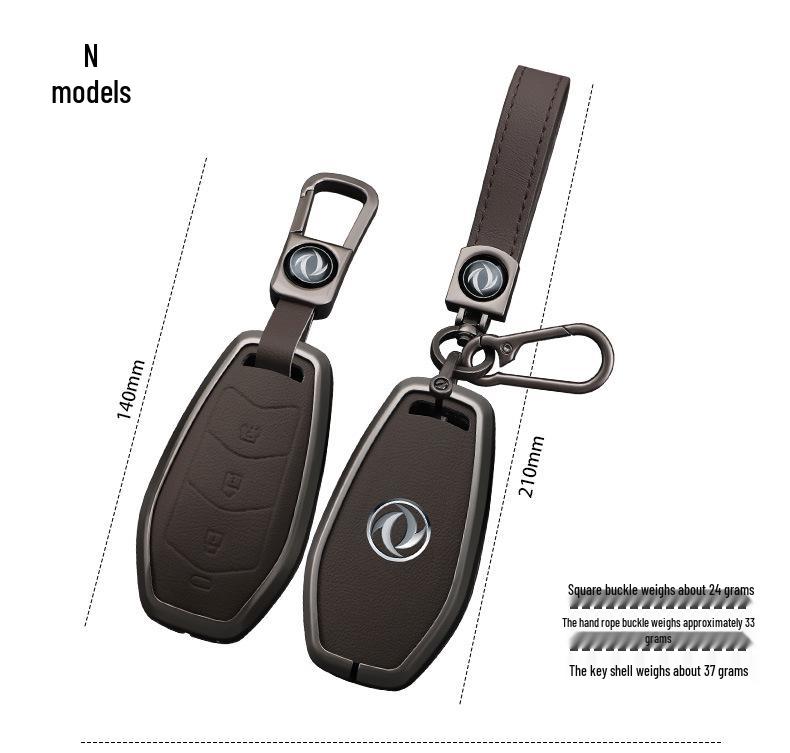 Car Remote Key Cover for Dongfeng Fengshen H30/S30 CROSS - Metal Business Style