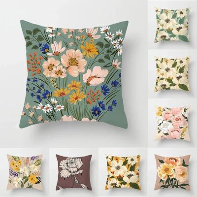 Büro Wohnzimmer Hause Kissenbezug Einfache Floral Retro Kissenbezug Auto Ornamente