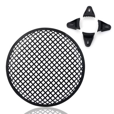 Cubierta de Malla para Bocina de Coche Redonda de 8 Pulgadas Cubierta de Rejilla de Altavoz de Malla Metálica Protector de Bocina
