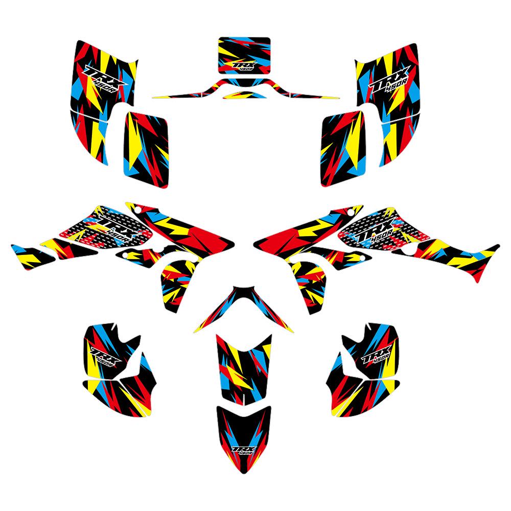 TRX450R FourTrax ATV Motorcycle Decorative Stickers (2004-2008, 2010-2016)