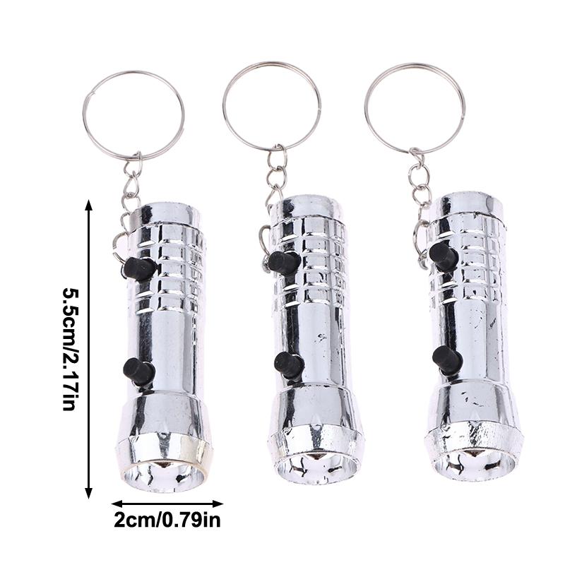 1/5/10 Adet 2'si 1 Arada Mini Led Anahtarlık Led Fener Işığı ve UV Mor Fener Anahtarlık Para Dedektörü İçin Mini Cep Fenerleri