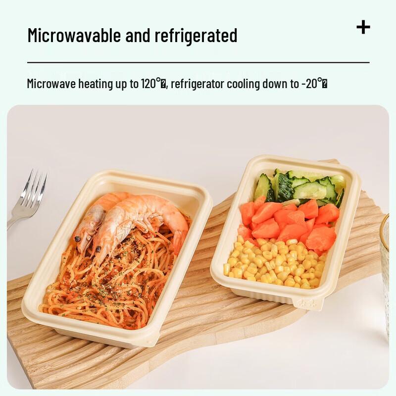 Chu Xian De 1000ML Biodegradable Corn Starch Food Containers with Lids
