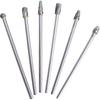 6Pcs Carbide Burr Set 150mm Length Carbide Burr 1/4 Inch Shank Rotary Aluminum Cut Burr Fit for Woodworking, Drilling, Metal Carving, Engraving,