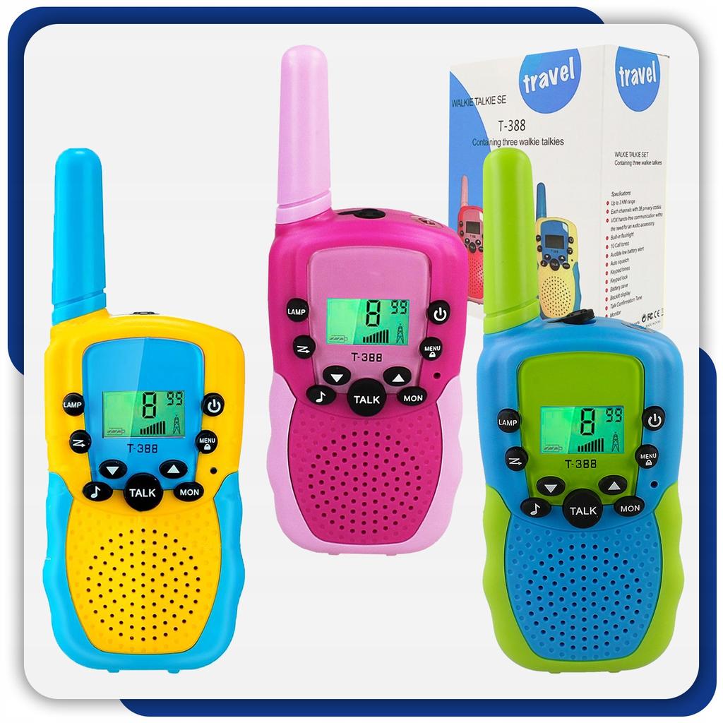 [PACZA] Walkie Talkie Set for Kids 3 Pieces Z3322