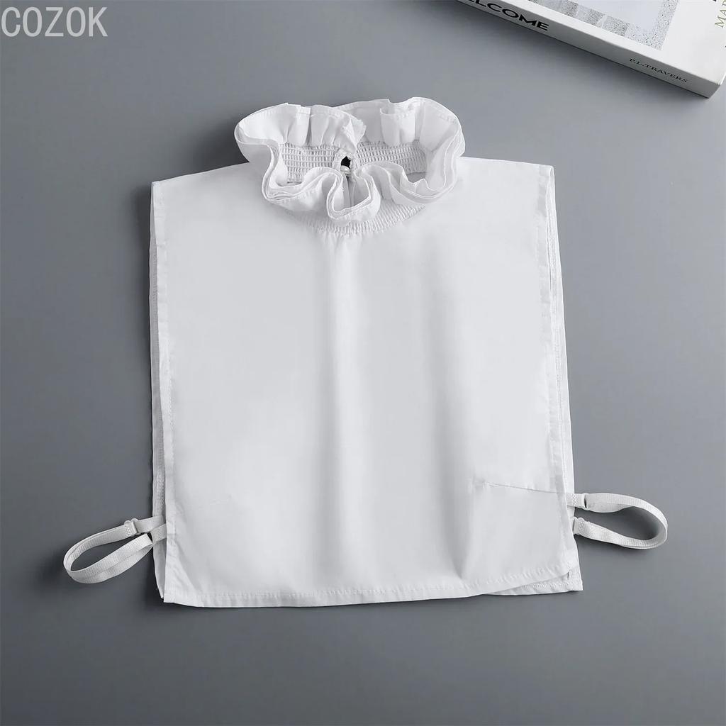 Girls Bowknots Lapel Shirt Detachable Collar Autumn Sweater Blouse Women Fake Collar Girls Removable Shirt Neck False Collar