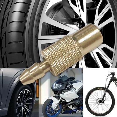 Mandrino con Clip per Pompa Aria Auto Portatile in Ottone Raccordo Adattatore Morsetto Gonfiabile Strumenti Connettore Valvola Gonfiatore Pneumatici Auto Camion