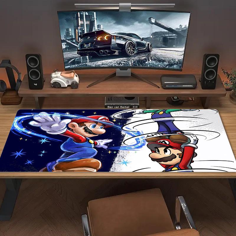 Super Mario2 Print  Cushion Non-slip Laptop Tablet Big Mousepad XXL Mat Mini PC Playmat With Lock edge
