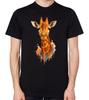 Giraffe Artistic Design Unisex T-Shirt Mens Ladies Art Top