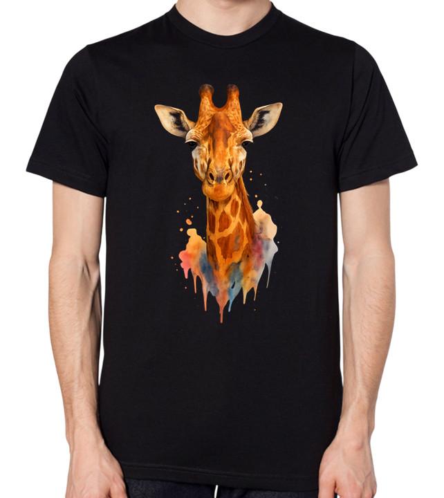 Giraffe Artistic Design Unisex T-Shirt Mens Ladies Art Top 3XL