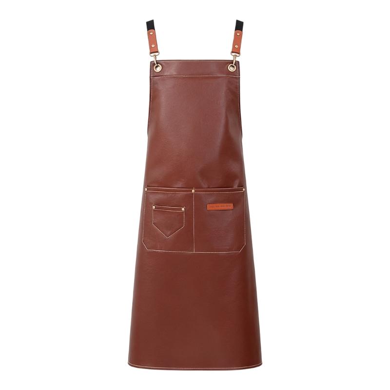 Ergonomic Waterproof Oilproof Apron PU Multifunctional For Restaurant Staff And Home and Kitchen 1