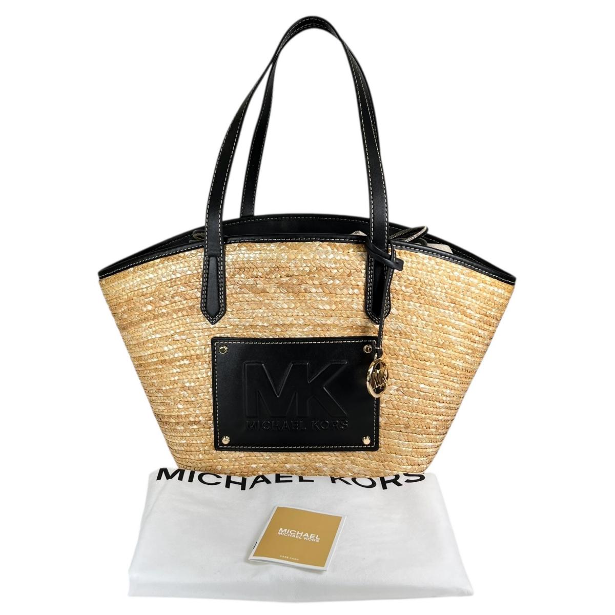 

Michael Kors Kimber Large capacity Handbag canvas Ivoryx black Women 35T2G7KT71 Used