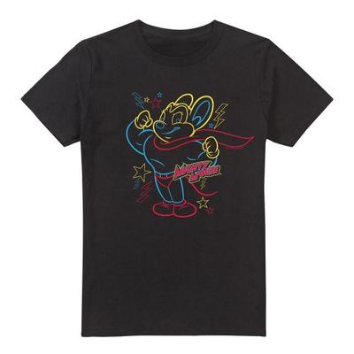 Mighty Mouse Mens Hero Neon T-Shirt
