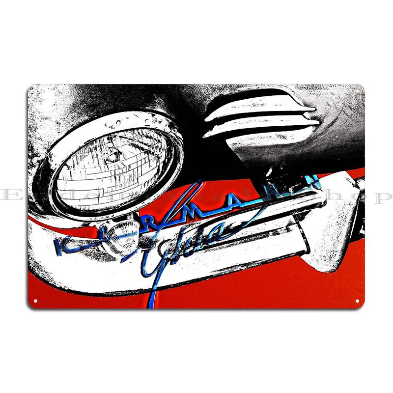 

1965 Karmann Ghia Light Metal Plaque Poster Mural Club Rusty Club Create Tin Sign Poster 20x30cm（7.8x11.8inch）