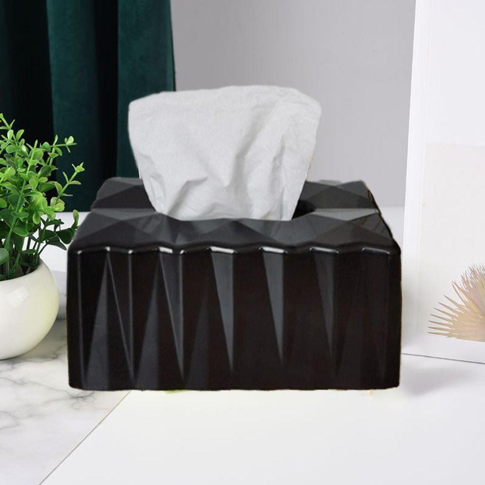 Plastic Draw Tissue Box Waterproof Tissue Case Modern Paper Holder Dining Table