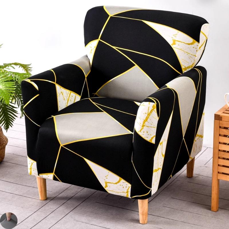 

1PC Single Sofa Cover Tub Chair Cover Nordic Home Decor Room All Inclusive Armchair Slipcover Club Bar Hotel Sofa Covers