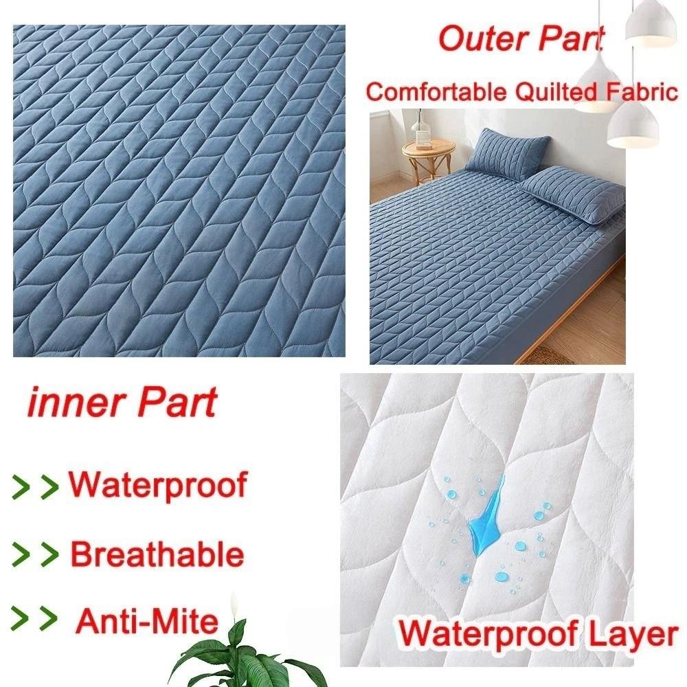 Thicken Non Slip Fitted Sheet Skin-friendly 90/120/150/180cm Elastic Bedsheet Waterproof Elastic Band Home Bed Linen Bedroom Use