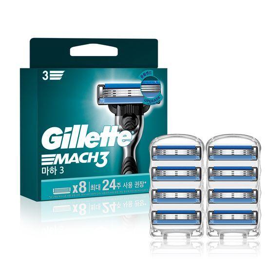 Gillette Mach3 Razor Blades, 8-pack