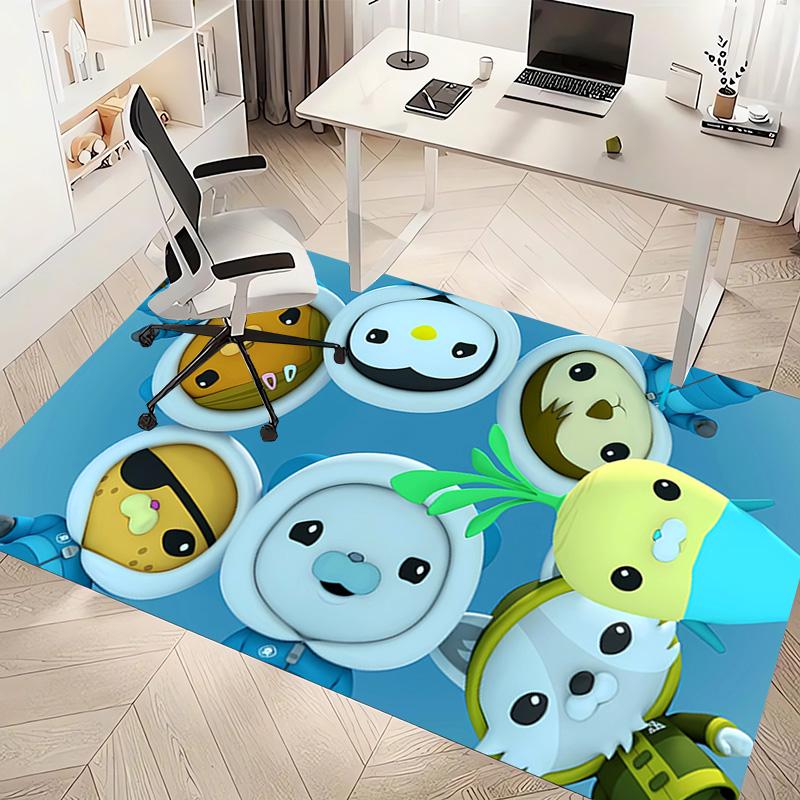 1pc The Octonauts2 Print Area Rug - Soft, Washable Non-Slip Indoor Mat, Living Room, Home Office Decorative Rug,Office Decorative