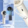 Adjustable Handheld Fan 100 Winds Speeds Cooling Fan New Mini Turbo Fan  Camping