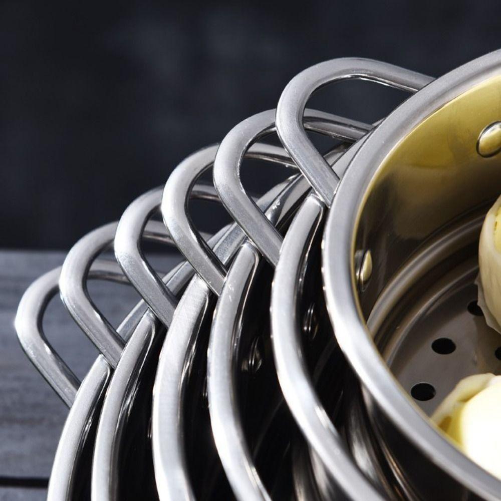 Thickened Food Steam Rack 16-32cm Drain Basket New Pot Steaming Grid Kitchen Use