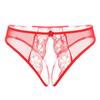 Sexy Underwear Sexy T-shaped Open Panties Thong Women's Lace Sao Low Waist Hot Open Crotch Temptation Transparent