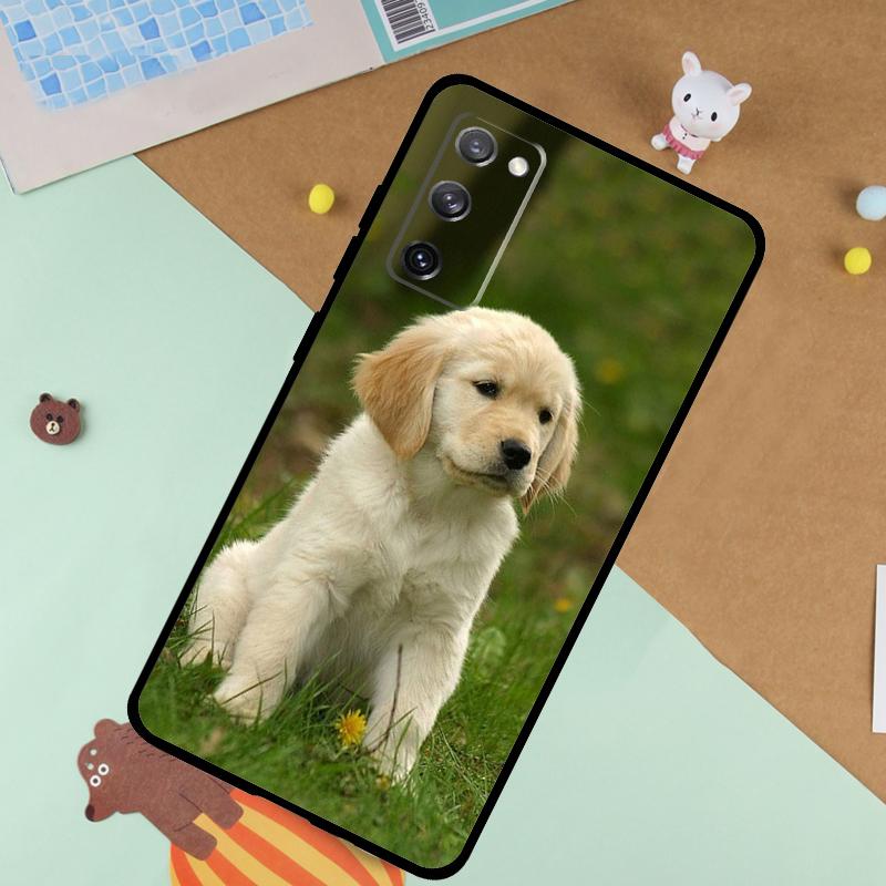Golden Retriever Dog Soft Case For Samsung Galaxy S25 Ultra S9 S10 S20 S22 S21 Plus S23 FE S24 Ultra Funda Cover