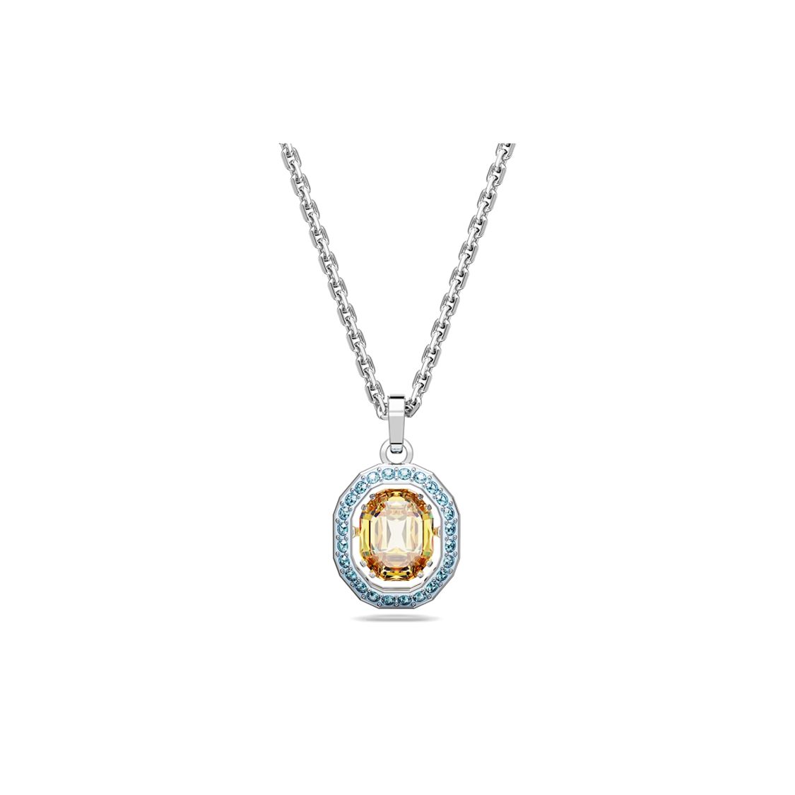 Swarovski Chroma Series Exquisite Elegant Necklace Women necklace Silver 5648447 Box (Random Color)