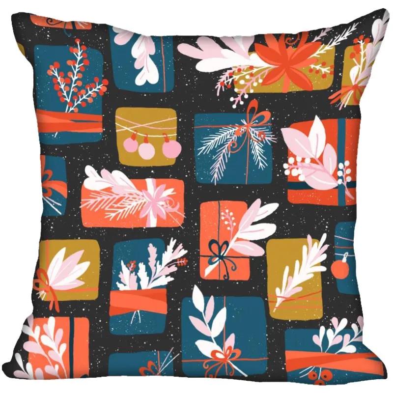 Invisible Zipper Throw Pillowcase Famous Art Floral Home Decor Satin