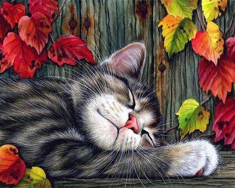 5D Diamond Painting Yard Animals Full Square Round Diamond Embroidery Full Set Watercolor Brown Dog Diamond Mosaic Craft Kit Home Decor