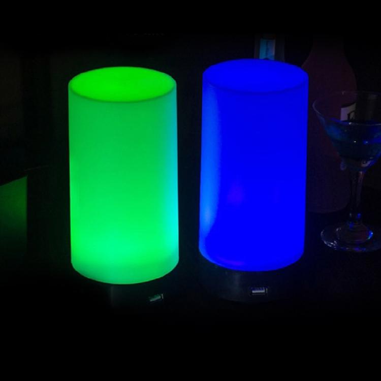 Led Desk Light Cylinder Led Night Light Colored Desktop  Living Room Decoration