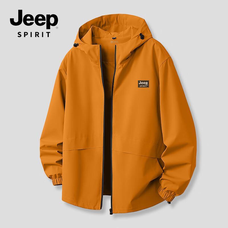 JEEP SPIRIT Men's Outdoor Windbreaker Jacket