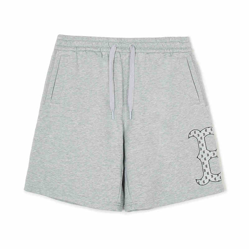 

New MLB Boston Red Sox Casual Shorts Unisex Heather Gray 3ASPM0143-43MGS S
