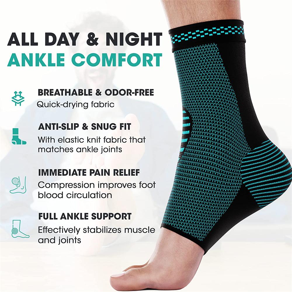 1 Pair Womens Mens Ankle Brace Ankle Sleeves Ankle Compression Ankle Brace