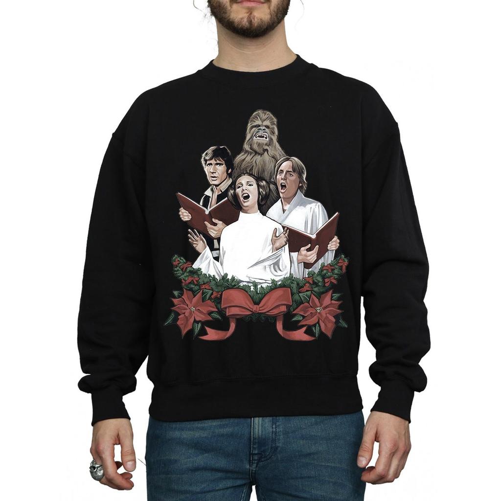 STAR WARS Mens Christmas Carols Sweatshirt
