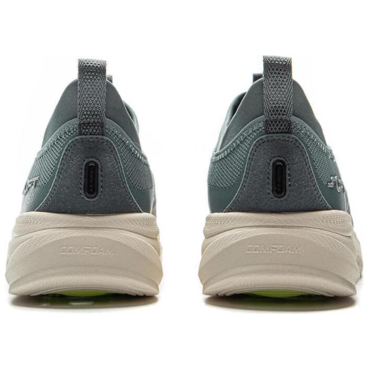 New LiNing SOFT GO 2 Cushioning, Slip Resistant, And Abrasion Resistant Low Top Casual Shoes Men's Blue Gray AGLV005-6