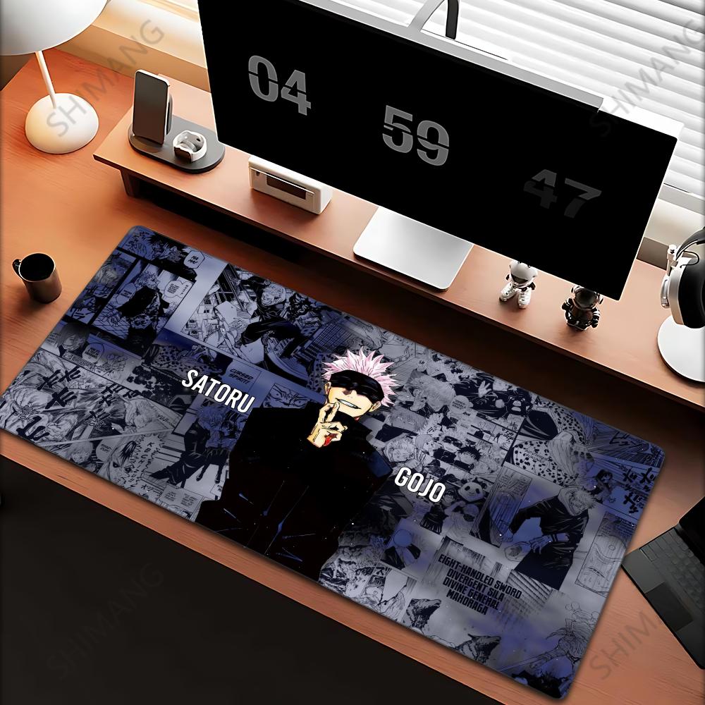 Tappetino Mouse Anime Jujutsu Kaisen Gojo Satoru Grande Tappetino Mouse da Gioco Tappetini Mouse Tastiera per Giocatori Tappetino per Scrivania del Computer Tappeto Grande