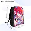 Cartoon Kasane Teto Rucksack für Männer Frauen Teenager High School Arbeits-Tagesrucksack Laptop Computer Leinwandtaschen Sport