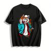 Street Graffiti Style Evil Rat Print Loose Casual Unisex Top Pure Cotton T-shirt