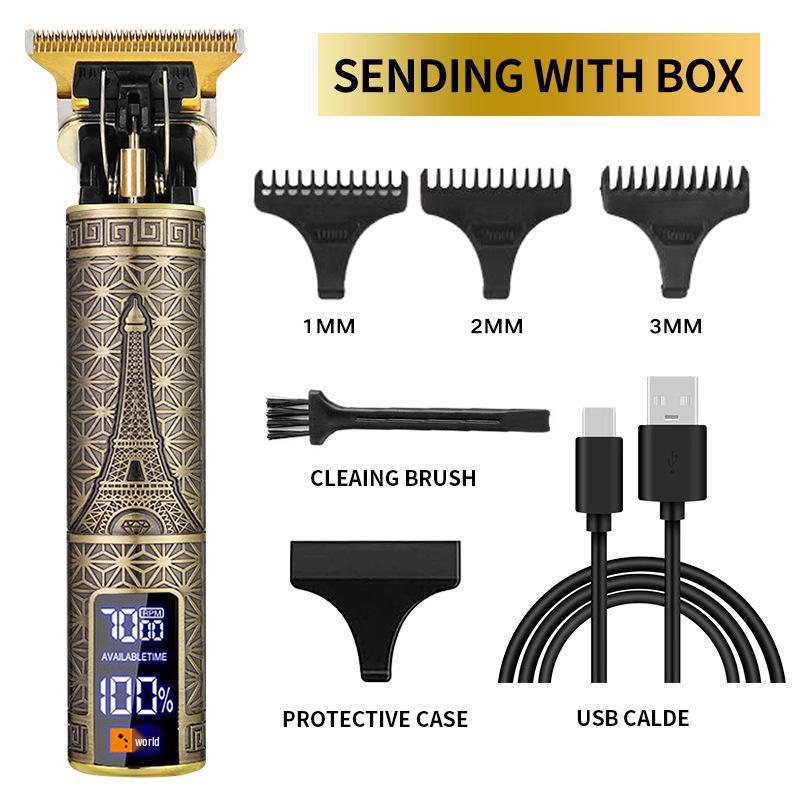 Professional Electric Hair Clippers: Ideal for Men with Oily Hair, Notches and Trimming, Perfect for Barbers and Salons