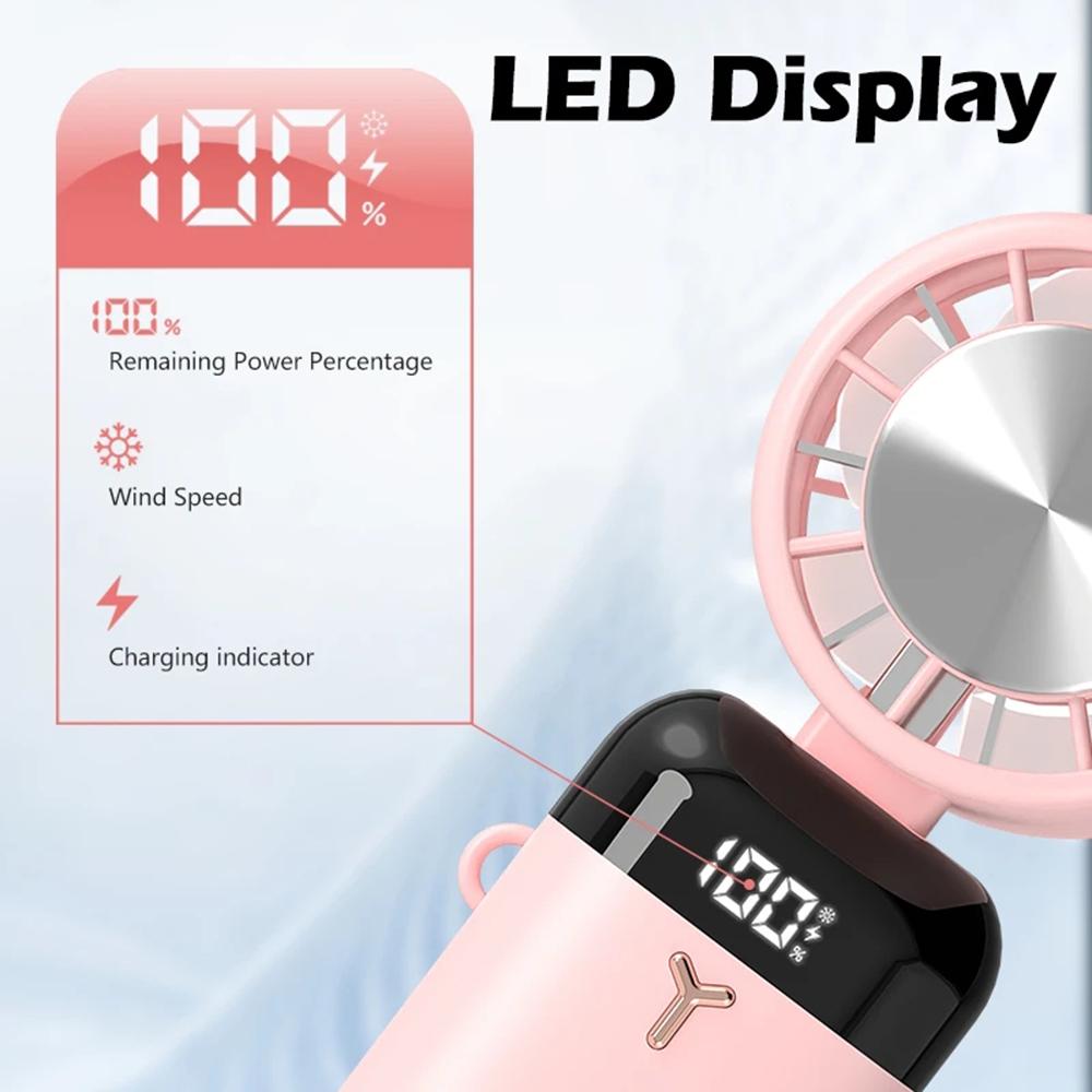 USB Charging Cooling Fan Portable Home Office Handheld Desktop Fan Outdoor Semiconductor Refrigeration Cooling Desktop Fan