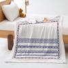 American simple 2D digital printing thickened lamb wool crystal fleece blanket blanket nap nap blanket